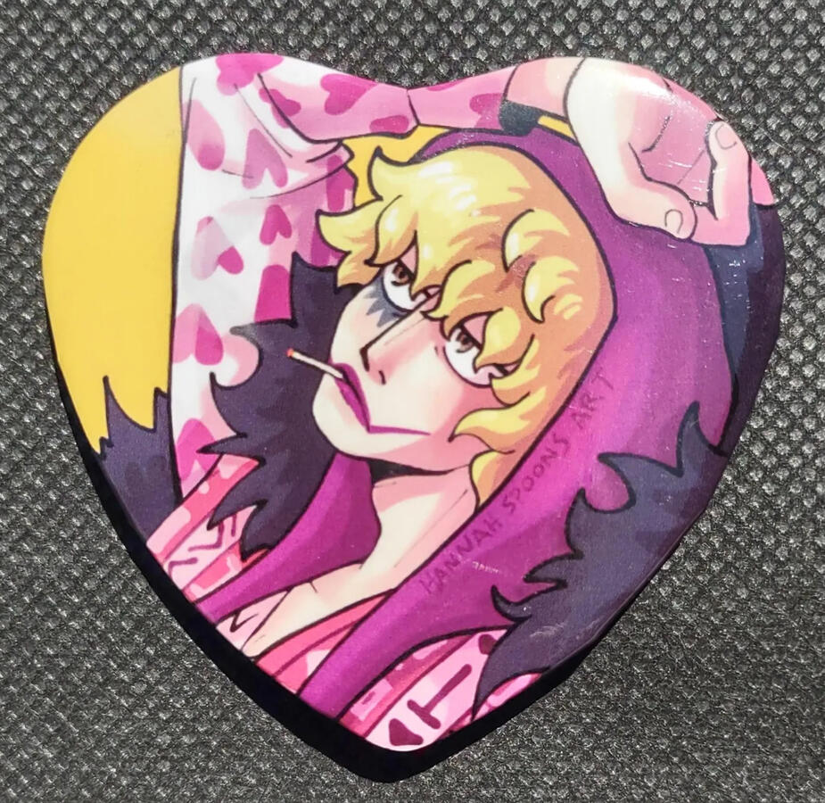 Corazon Heart Button Badge Corazon Heart Button Badge
